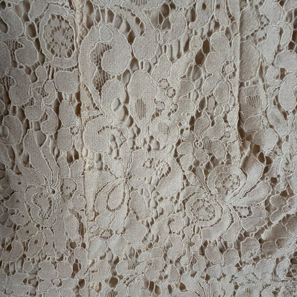 Charlotte Russe Medium Beige Lace Sleeveless Halter Romper Regency Romantic - Picture 4 of 8